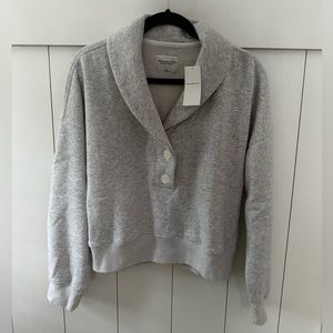 Abercrombie Gray Popover Sweatshirt